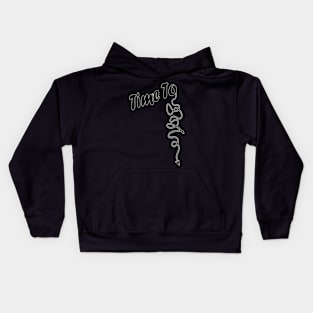 Time To Wind Down String Design NYC Style Urban Slang Kids Hoodie